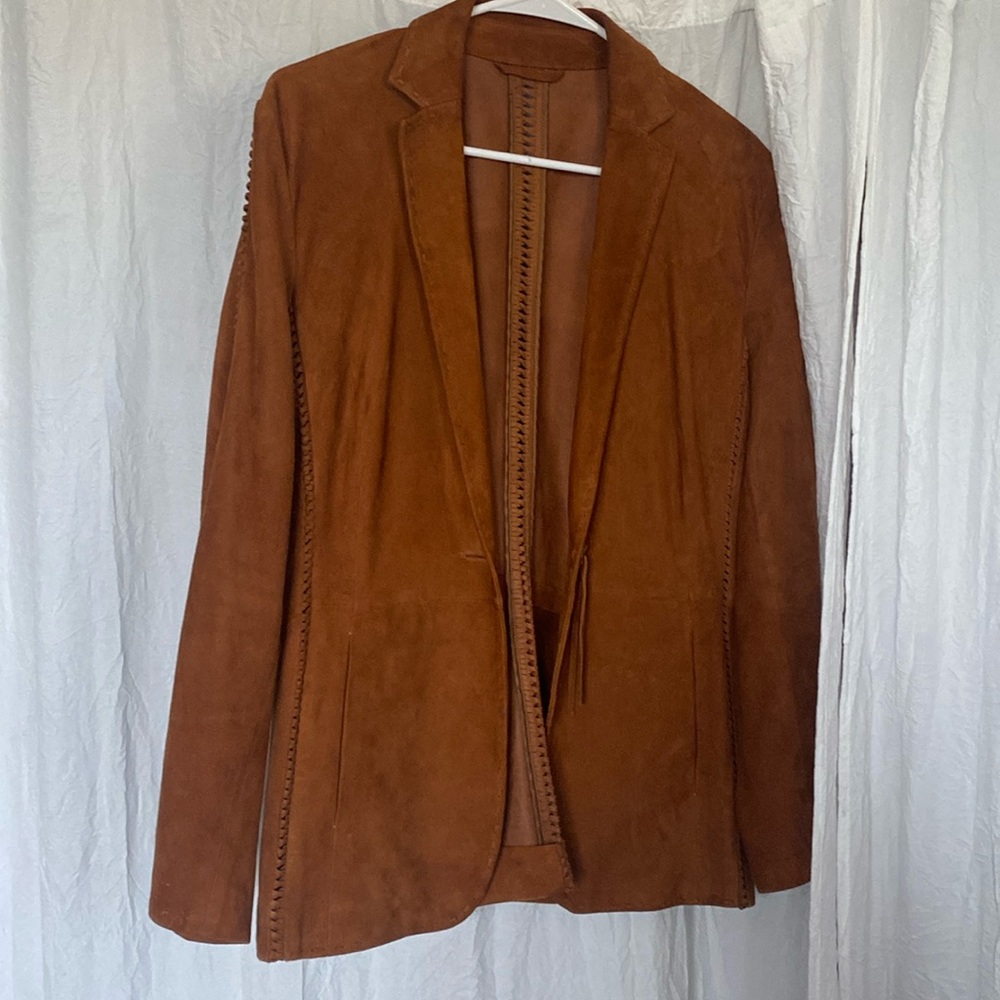 Escada Tan Suede Blazer
